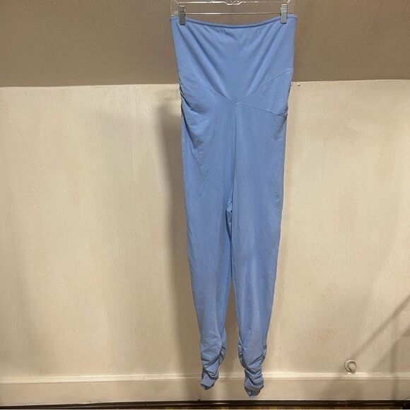 Revolve FREE PEOPLE Hot Shot Strapless Jumpsuit By Fp Movement Raindrop Blue - Picture 2 of 9